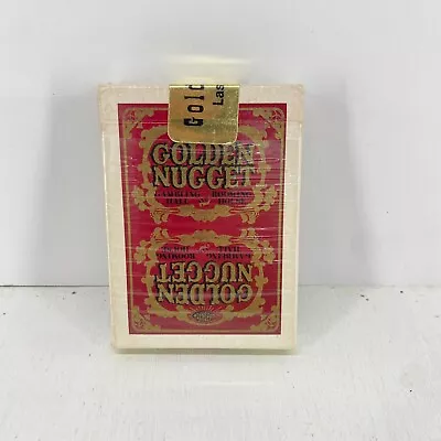 Golden Nugget Vintage Las Vegas Casino Red Playing Cards Gold Seal READ • $59.99