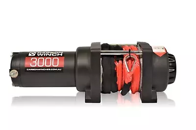 Carbon 3.0k 3000lb Utility Trailer ATV Quad Bike Electric Winch • $249.95