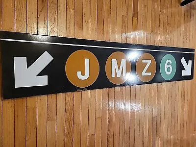 MTA NYC Subway Sign Vintage Porcelain From City Hall Station Manhattan • $999.99