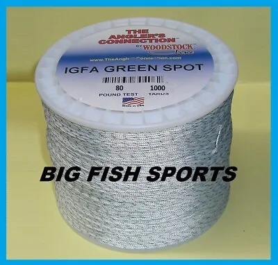 WOODSTOCK BRAIDED DACRON IGFA Pro Power Fishing Line 80LB-1000YD FREE USA SHIP! • $74.99