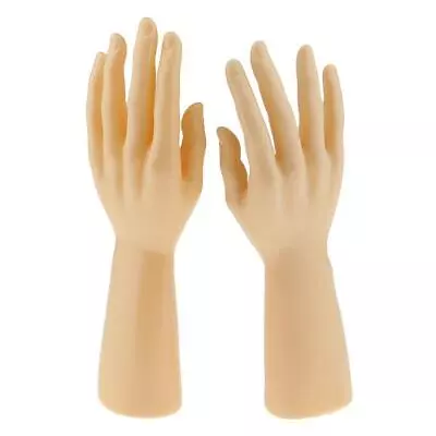 1 Pair Male Mannequin Hand For Jewelry Watch Bracelet Gloves Display Skin • £18.53