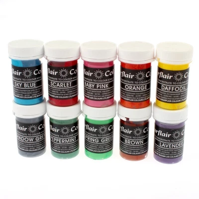 £4.49 • Buy NEW SUGARFLAIR PASTEL CONCENTRATED SPECTRAL FOOD COLOURING PASTE GEL COLOURS 25g