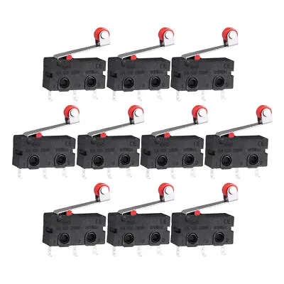 WINOMO 10 PCS Mini Micro Limit Switch Roller Lever Arm SPDT Snap Action Switch • $8.16