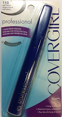 Covergirl Professional Washable Mascara #110 Soft Black CURVED BRUSH NEW • £11.16