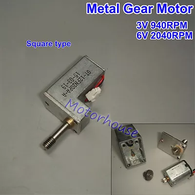 DC 3V Micro Mini N20 Full Metal Gearbox Gear Motor Threaded Shaft DIY Robot Car • $3.99