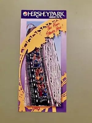 RARE 1993 Hersheypark Pennsylvania Amusement Park Brochure Guide Chocolate • $2.99