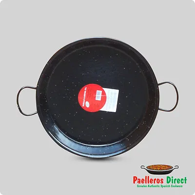 34cm Authentic Spanish Enamelled Steel Paella Pan • £22.99