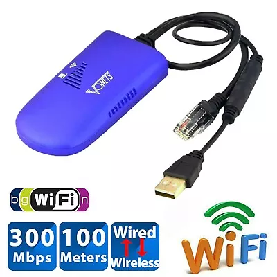 Wireless Bridge Cable Convert VAP11G RJ45 Ethernet Port To WiFi Dongle AP Vonets • $25.48