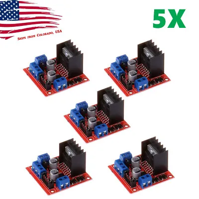 5Pcs Dual H Bridge L298N PWM Stepper Motor Drive Controller Board Module • $14.49