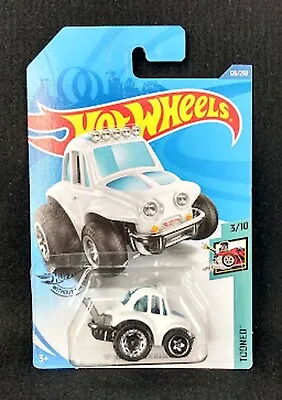 Hot Wheels Baja Blazers Volkswagen Baja Bug Tooned Collectible Car WHITE - BNIP • $14.95