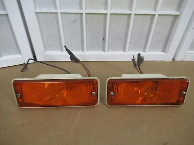 71-77 International Scout Left Right Headlight Turn Signal Light Bezel SET (2) • $197.99