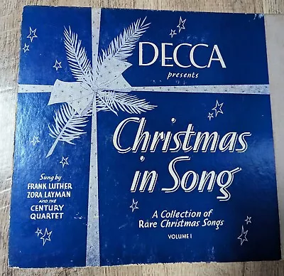 Frank Luther 78rpm Set Decca Records #94 Christmas In Song • $9.99