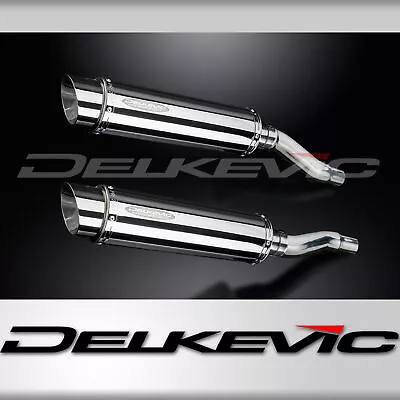 Kawasaki EX500 Ninja 87-09 Delkevic Slip On 14  Round Stainless Exhaust Muffler • $480.99