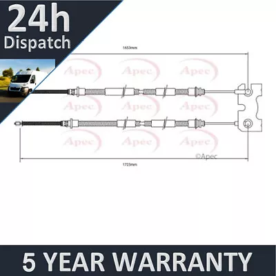 Fits Ford Escort 1.3 1.4 1.6 1.8 D TD Purevue Rear Hand Brake Cable 95AB2A603AE • $45.93