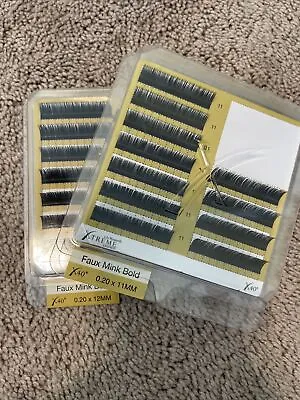 $20 • Buy Xtreme Lashes Faux Mink Bold X40 C-curl .20 11 & 12 Mm