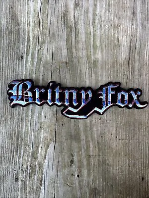 Britny Fox BAND IRON ON Back PATCH 10” RARE JACKET LOGO ROCK Felt 80s Metal Vtg • $19.80