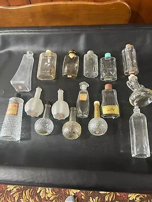 Lot Of 16 Glass Perfumes Decorative Vanity Vintage & Antique • $29