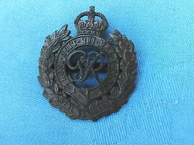 WW1.The Royal Engineers Officers Service Dress Cap Badge. • £30