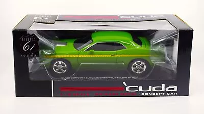 Highway 61 50840 1/18 Scale 2009 Plymouth Barracuda Hemi Cuda Concept Diecast • $59.99