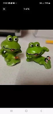 Pair Of Cute VTG 70's Plastic Frogs • $8