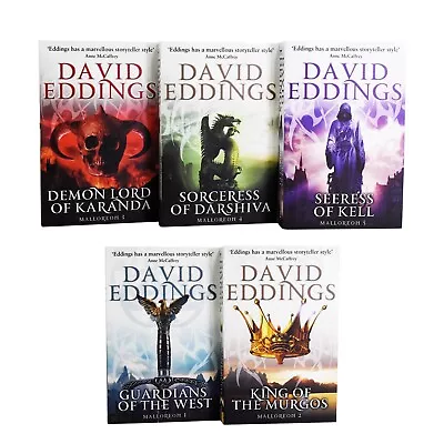 The Malloreon Series 5 Books Set By David Eddings - Young Adult - Paperback • £21.19