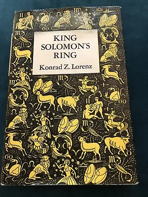 £0.99 • Buy King Solomon’s Ring Konrad Z. Lorenz Vintage Hardback 1953 & Original Broadsheet
