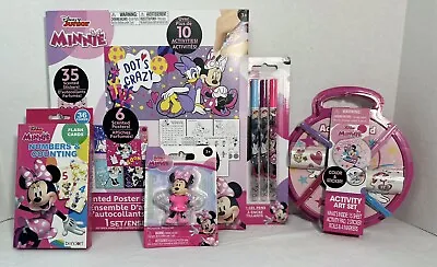 Minnie Mouse Figure Scented Poster Activity Art Set Gel Pens Gift Bag • $12.50