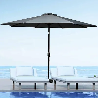 $73.99 • Buy Mountview Umbrella Outdoor Umbrellas Garden Patio Tilt Parasol Beach Canopy 2.7m