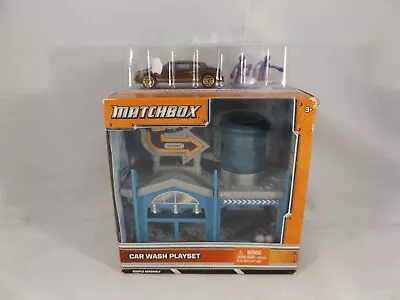 Matchbox Car Wash Playset 2012 With Brown Diecast Brown Lux Car New Sealed • $13.99