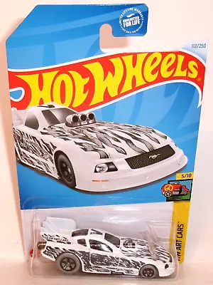 2024 Hot Wheels 1:64 Hw Art Cars 5/10 White Mustang Funny Car #112/250 • $9.99