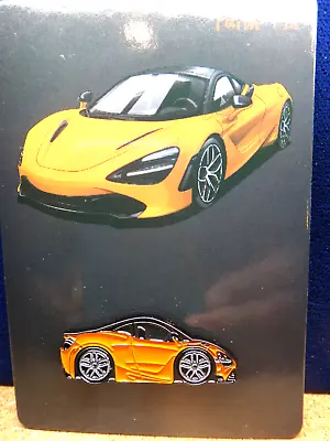 Faith Pin Badge McLaren 720S Orange 40x16mm COLLECTIBLE • $10.99