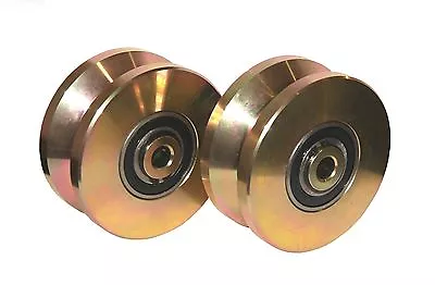 4  V Groove Wheel Double Bearing Sliding Gate 3000 Lbs Roller Slide+Screw-2pack • $79.99