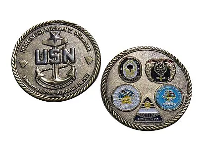 US Navy MMCS (SS) Michael T. Wiemann Retirement Challenge Coin • $15.95