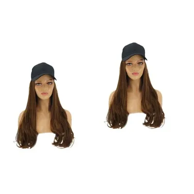  2 PCS Miss Gold Hat Hairpieces For Women With Ponytail Attached • £34.99