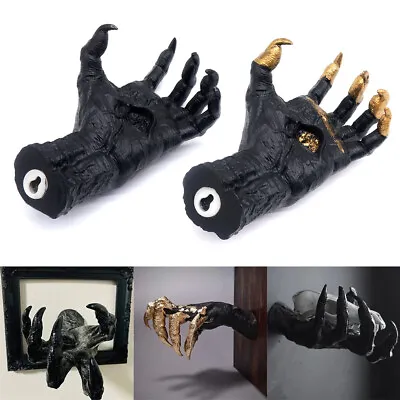 Demon Eye Hand Wall Resin 3D Crafts Ornament Creative Statues Gothic Sculpture  • $21.99