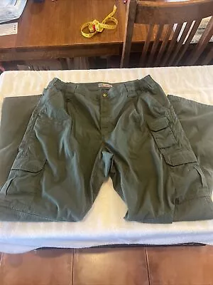 5.11 Tactical Pants Mens 40x34 Green Cargo  Work Outdoor 511 • $20