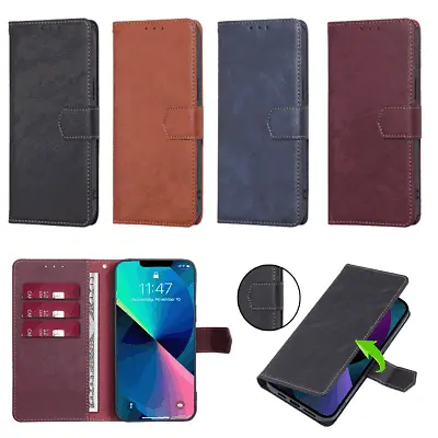 Wallet Flip Case Stand Cover For Samsung Galaxy Note4 Note5 Grand Prime S6 S7 J3 • $14.29