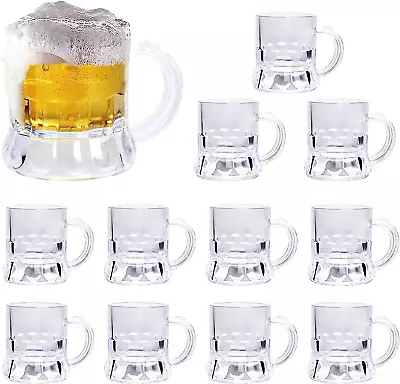 Mini Beer Mug Shot Glasses 1 Oz Beer Shot Glasses Plastic Beer Mug Shot Beer Ta • $13.74