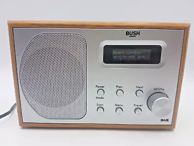 £15.75 • Buy Bush Wooden DAB / FM Radio - Small Portable (DAB1207)