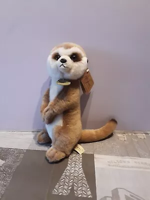 Meercat Soft Toy Plush Miyoni By Aurora 10.5  New With Tag - Cute Good Detail  • £10