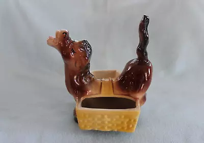 Vintage Ceramic Donkey Burro Planter Trinket Holder • $12.95