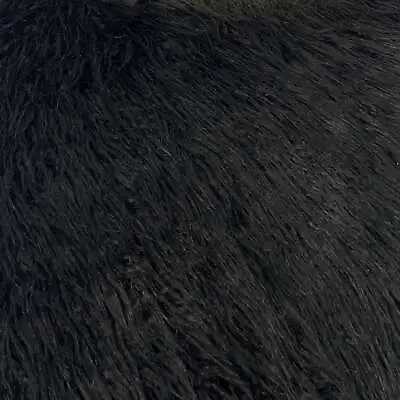 Black Mongolian Long Hair Faux Fur • $24