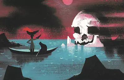 Hook & Smee Skull Island Concept Art Mary Blair Poster Print 11x17 Peter Pan • $16.19