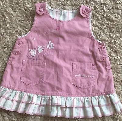 £3 • Buy Beautiful Pink “Designer At Debenhams” Baby Dress 0-3 Months Fab Condition.