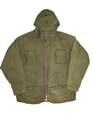 $184.94 • Buy Vintage Gant Salty Dog Military Parka Jacket Mens L Hooded Field Coat Combat
