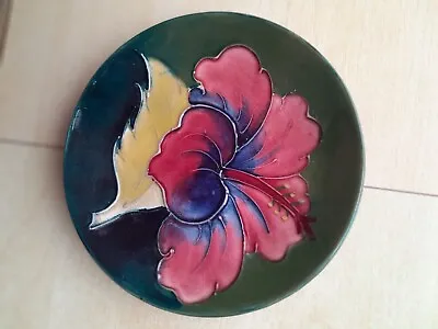 William Moorcroft Vintage Pin Dish - Pink Hibiscus • £30