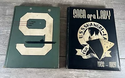 USS SHANGRI LA CVA-38 Cruise Book Year Log 1956 & USS Essex (CVA-9) 1954 1955 • $54.99