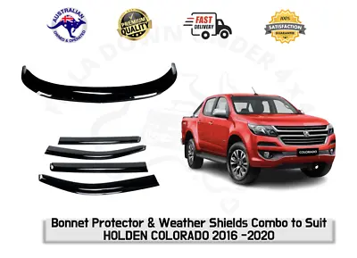 Bonnet Protector Hood Guard Weather Shields To Suit Holden Colorado 2016-2020 • $126.99