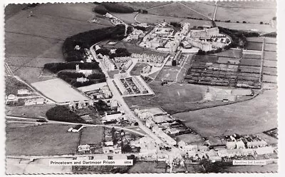 DARTMOOR PRISON - Princetown Devon - Aerial View - 1950s Era Real Photo Postcard • £1.99
