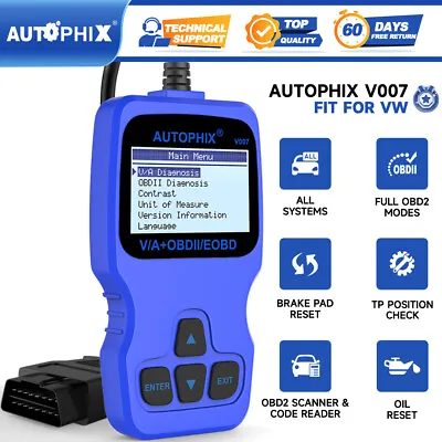 Automotive OBD2 Scanner Full System Diagnostic Car Code Reader Fit For AUDI VW • $49.99
